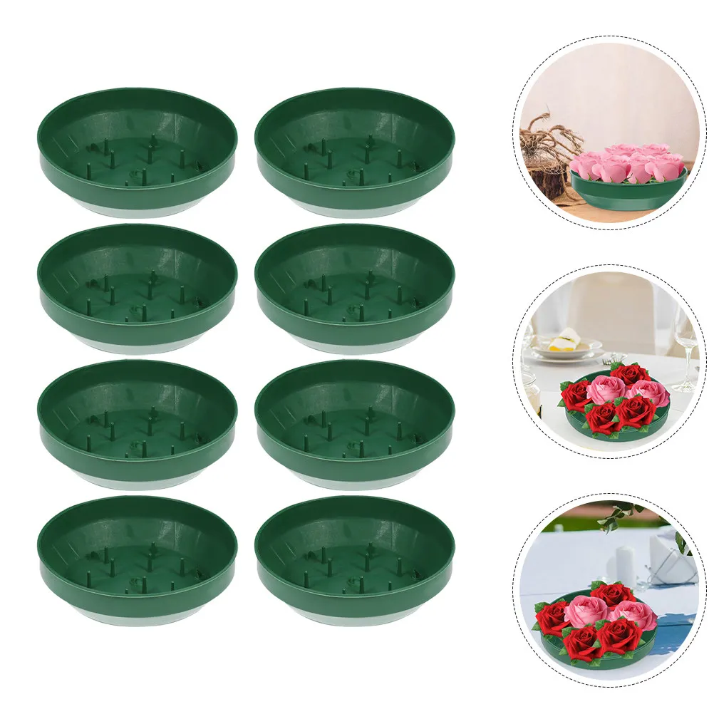 

16Pcs Flower Mud Fixing Trays Plastic Floral Foam Trays for Arrangement Wedding Party Event Decor Stable Elegant Minimalist