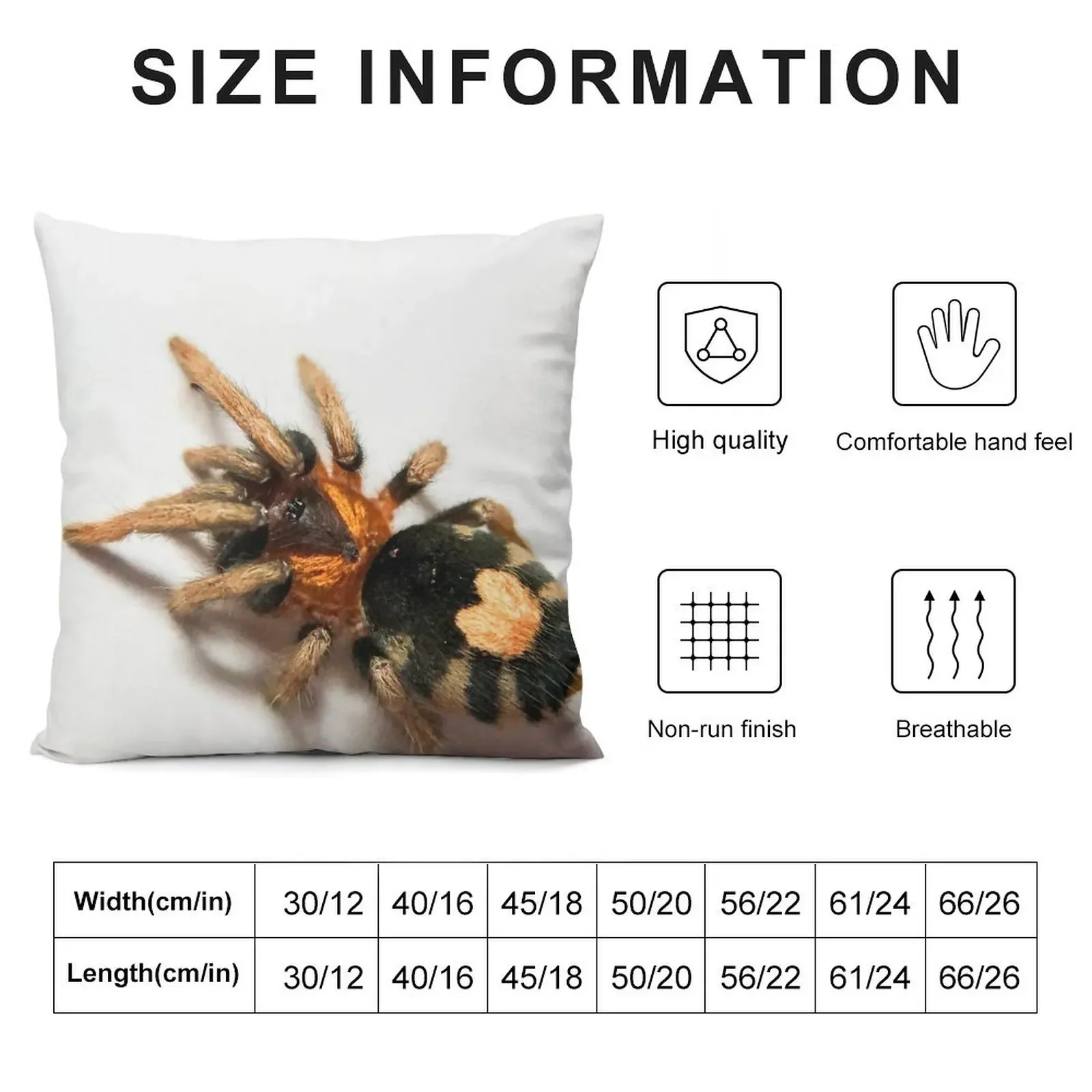 Cyriocosmus Elegans Tarantula Throw Pillow Couch Pillows pillows decor home Sofa Cover pillow