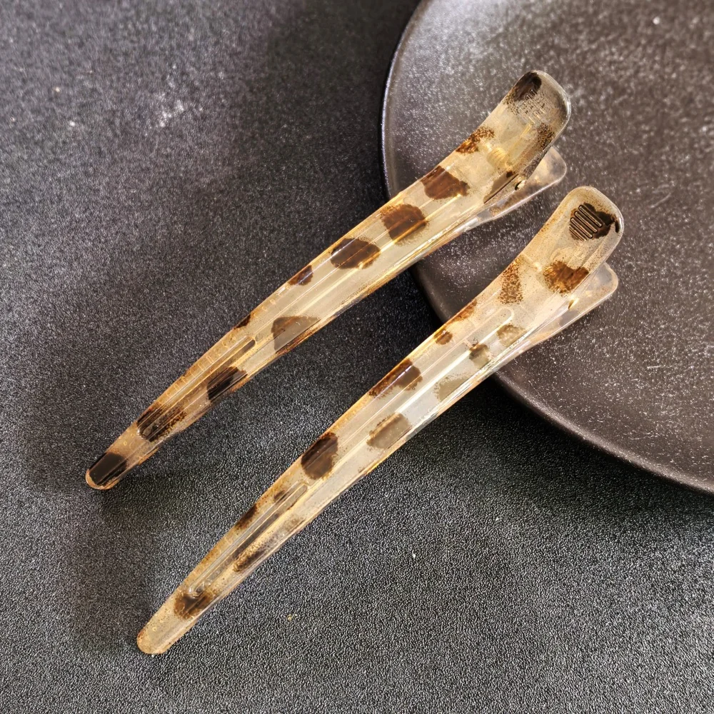 Immagine 6: 2 Pezzi Fermagli per Capelli a Becco d'Anatra in Acrilico alla Moda per Donna e Ragazza, Eleganti Mollette per Capelli, Strumenti per lo Styling, Trucco e Spettacoli