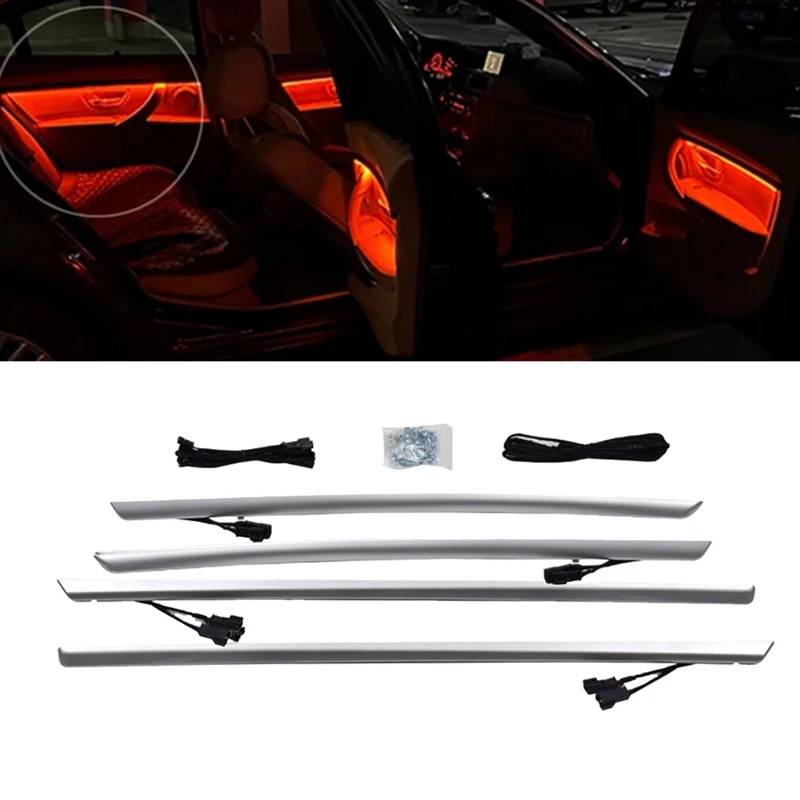 Car Neon Interior Door Dual Color Ambient Lights Decorative Lightings Strip LED Lights For BMW 3 Series F30 2012-2018