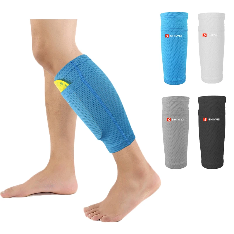 Shin Guards Soccer Football Canilleras Support Sock Nylon Leg Sleeves Shin Protector with Pocket Soccer Gear щитки футбольные