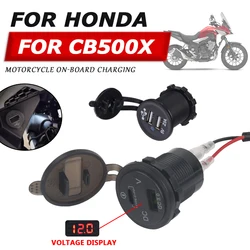 For Honda CB500X CB 500X CB 500 X CB500 X 2023 Motorcycle Accessories Cellphone Dual USB Fast Charger Relay Adapter Plug Socket