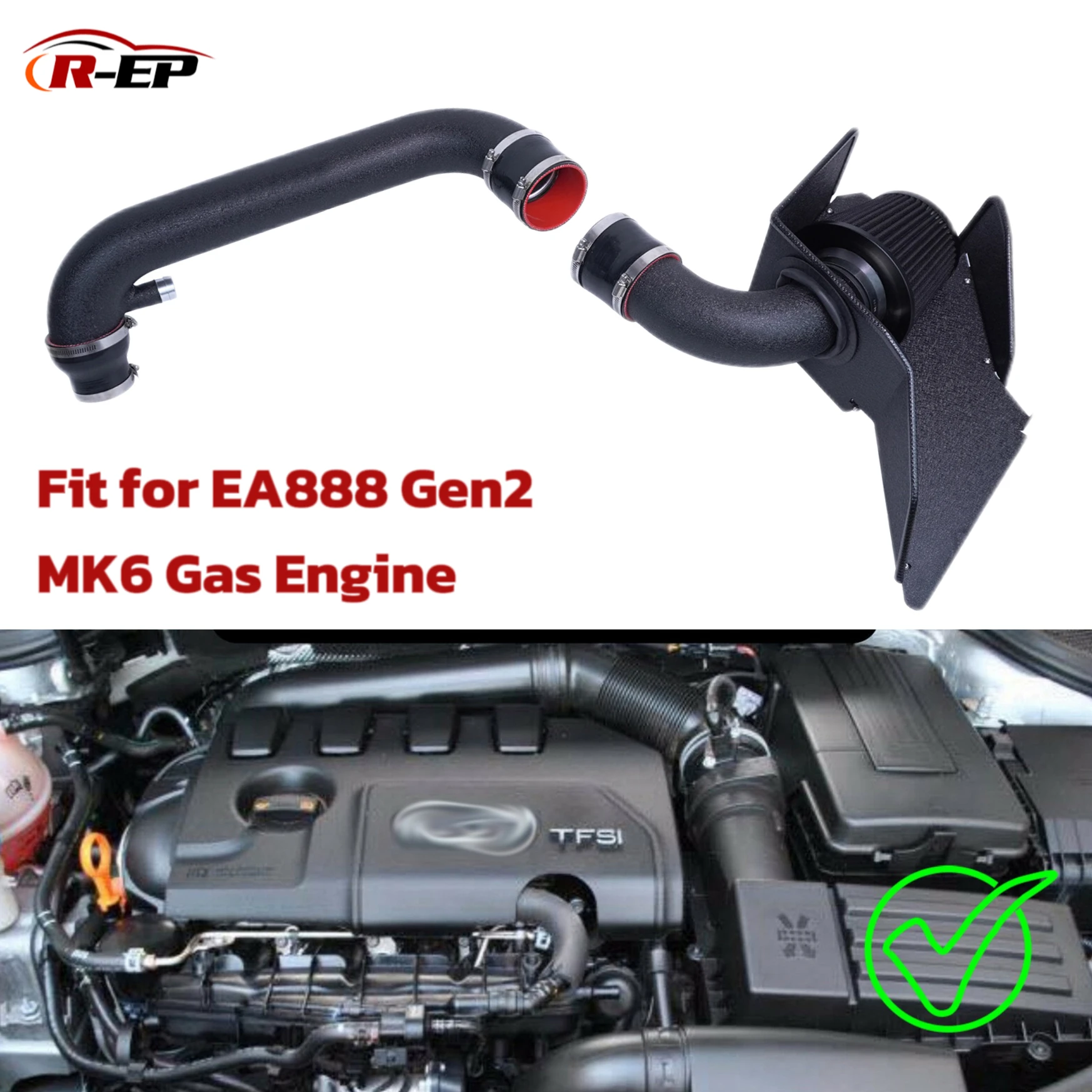 

Car Cold Air Intake Kit for VW Golf MK6 EA888 Gen2 Scirocco Passat Jetta Eos Audi A3 Seat Leon Altea Skoda Octavia Gas Engine