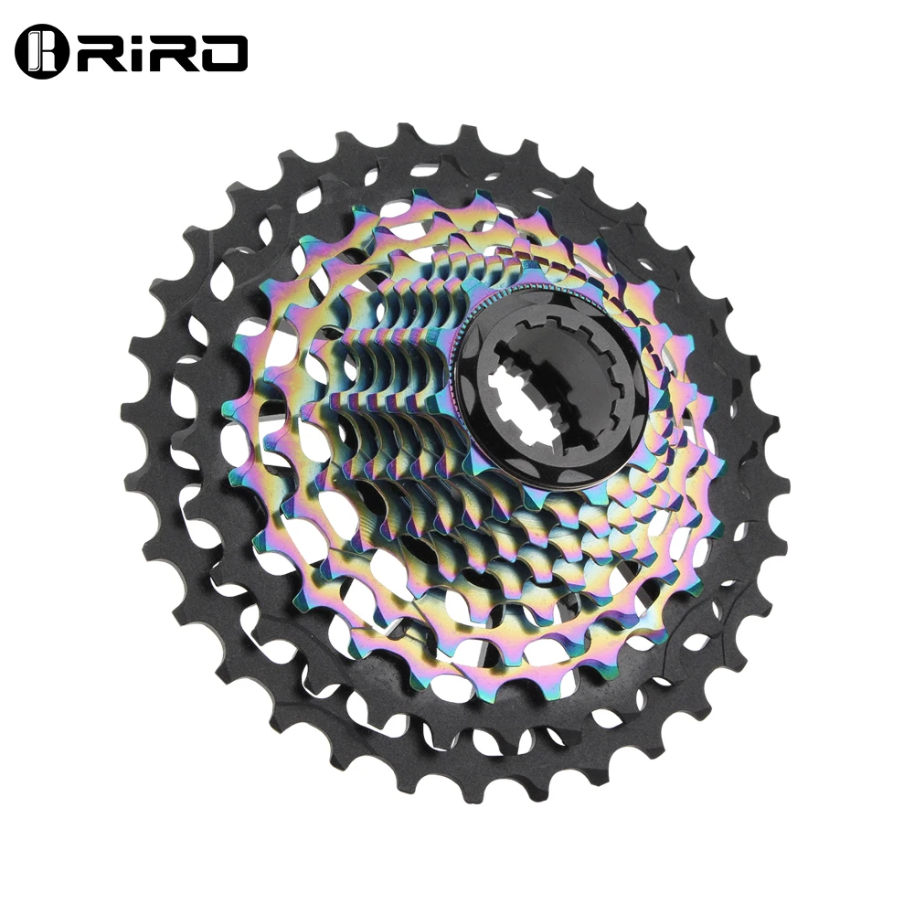 RIRO Road Bike Ultra-light Freewheel 11/12S-28-34T Bicycle CNC Vacuum Plating HG Cassette Hollow Flywheel 11/12V Speed  Sprocket