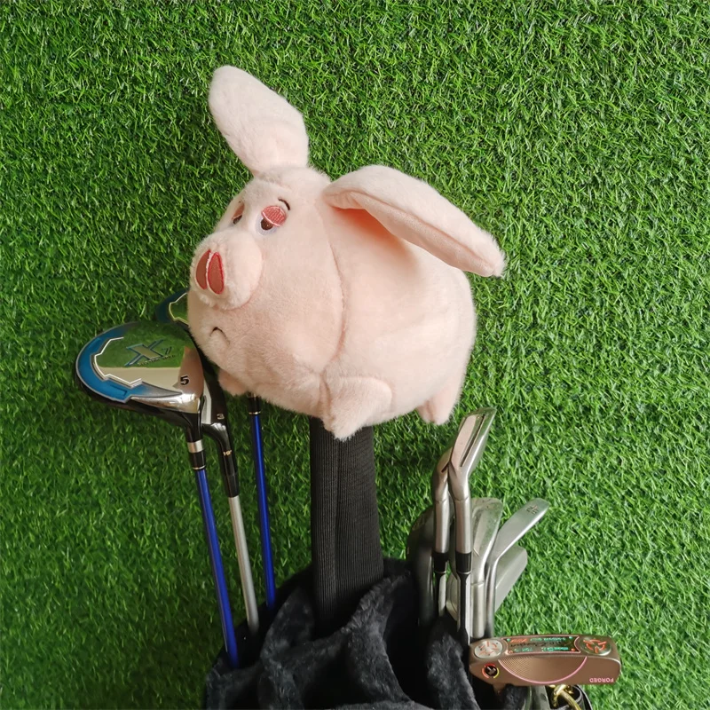Golf Pig Driver Headcover Plush 460cc Wood Head Cover Large Stock Drop Shipping