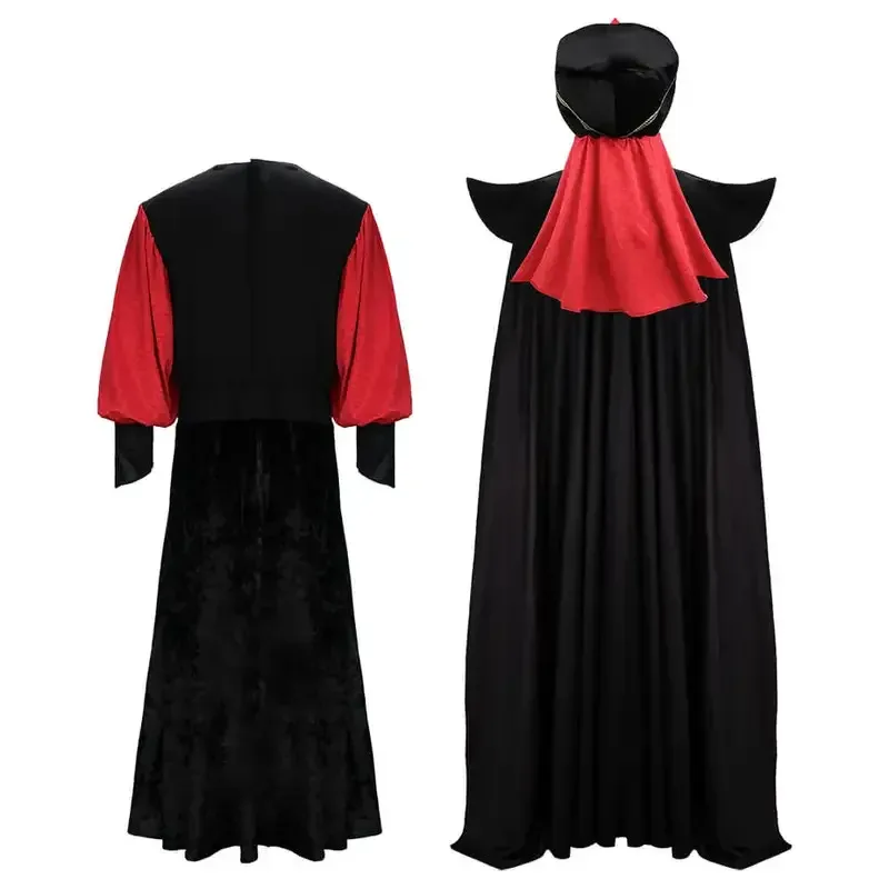 

New Men's Jafar Cosplay Costume Moive Character Halloween Outfits Party Suit XGGJH56R2025