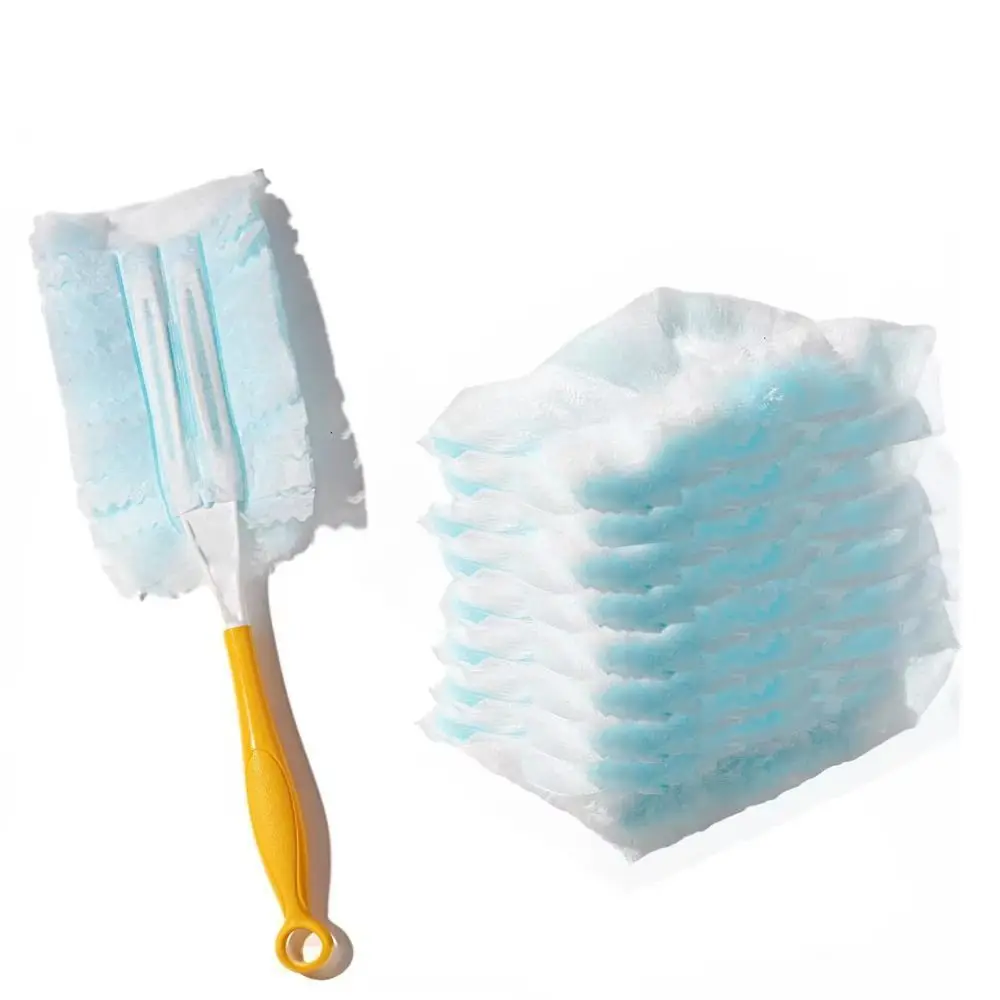 10 Count Cleaning Electrostatic Duster Refills Adsorption Multi-Surface Microfibre Duster with 1Pcs Handle for Swiffer Duster