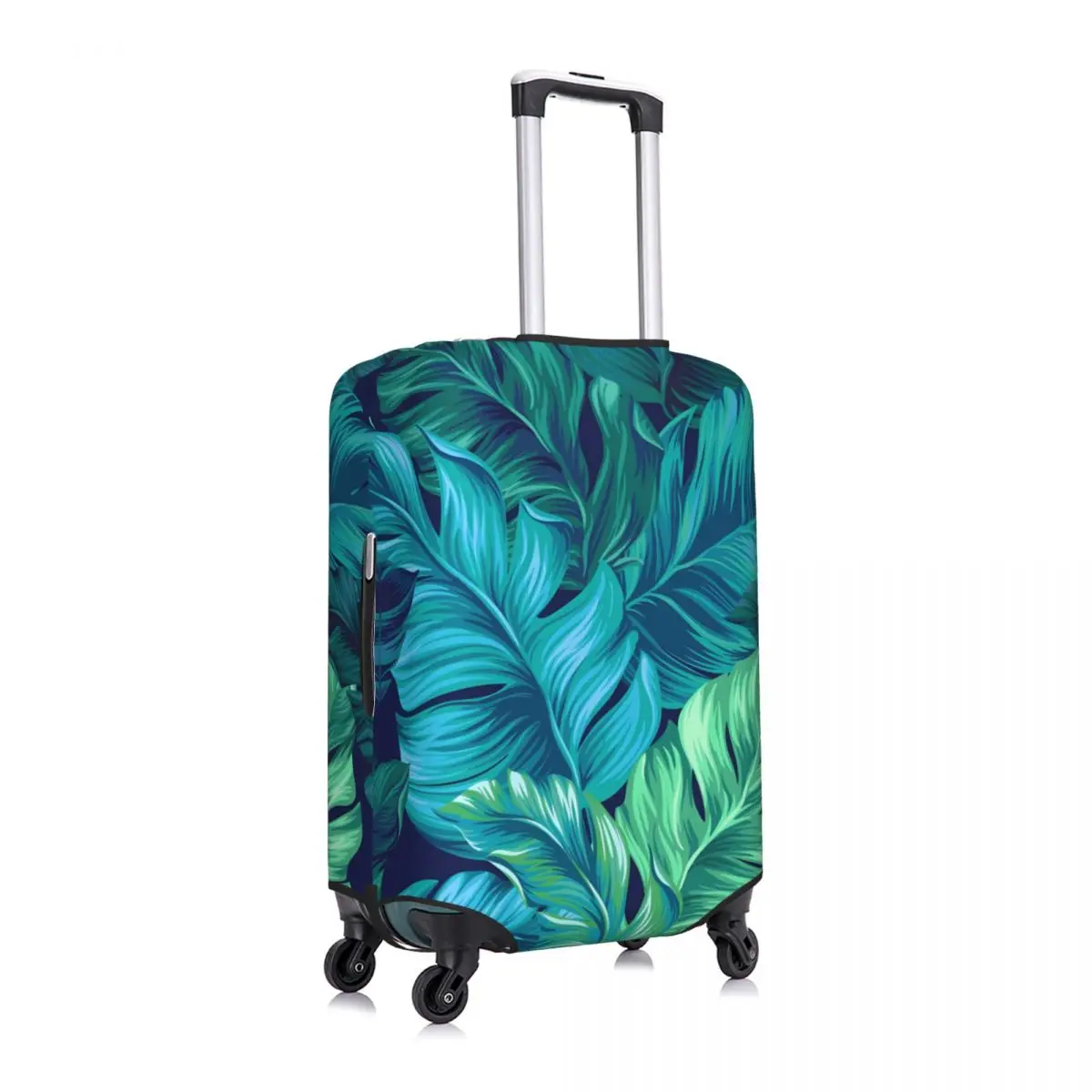 Hot Sale-- Tropical Leaves Prints Suitcase Cover Practical Business Protection Luggage Case Holiday