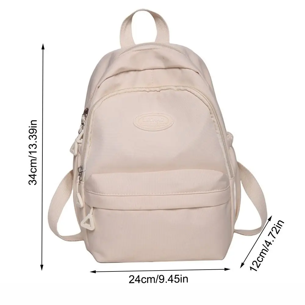 Cute Large Capacity Backpack Nylon Candy Color Schoolbag Travel Knapsacks Daily