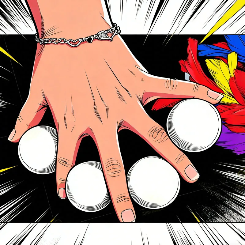 Multiplying Balls White or Red (4cm) Stage Magic Tricks Accessories Comedy Gimmicks Classic Magia Props Professional Magician