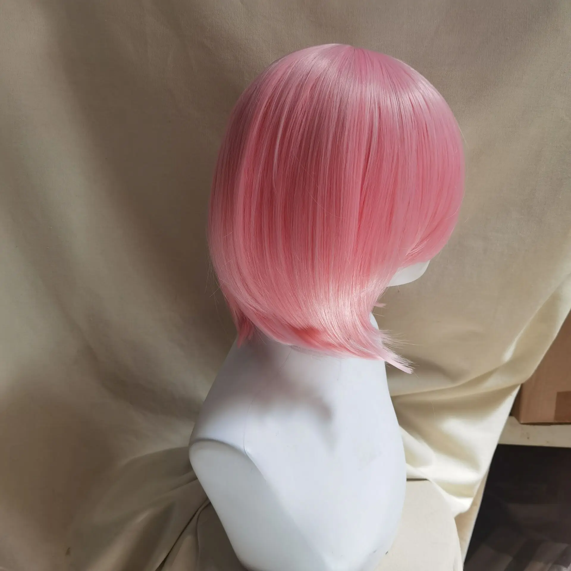 Perruques Courtes Droites Roses pour Cosplay, Costume Haikyuu pour Hommes, Anime Harlot Sakura, Perruques de Cheveux de ixDouces