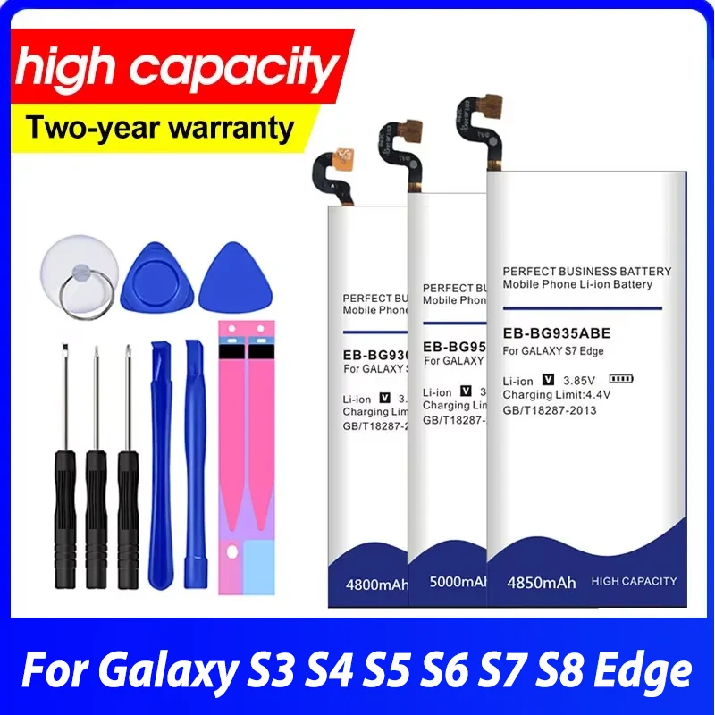 サムスンs3s4s5 s6エッジプラスs7s8バッテリーEb-bg950abe b600be Eb-bg935abe用の大容量携帯電話交換