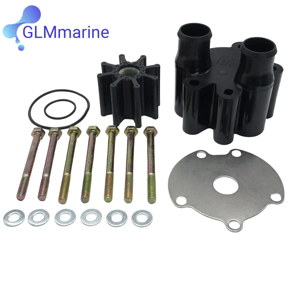 46-807151A14 For Mercruiser Stern Drive Inboard Engine V6 V8 4.3 - 8.7 L Water Pump Impeller Repair Kit 46-807151A7 18-3150