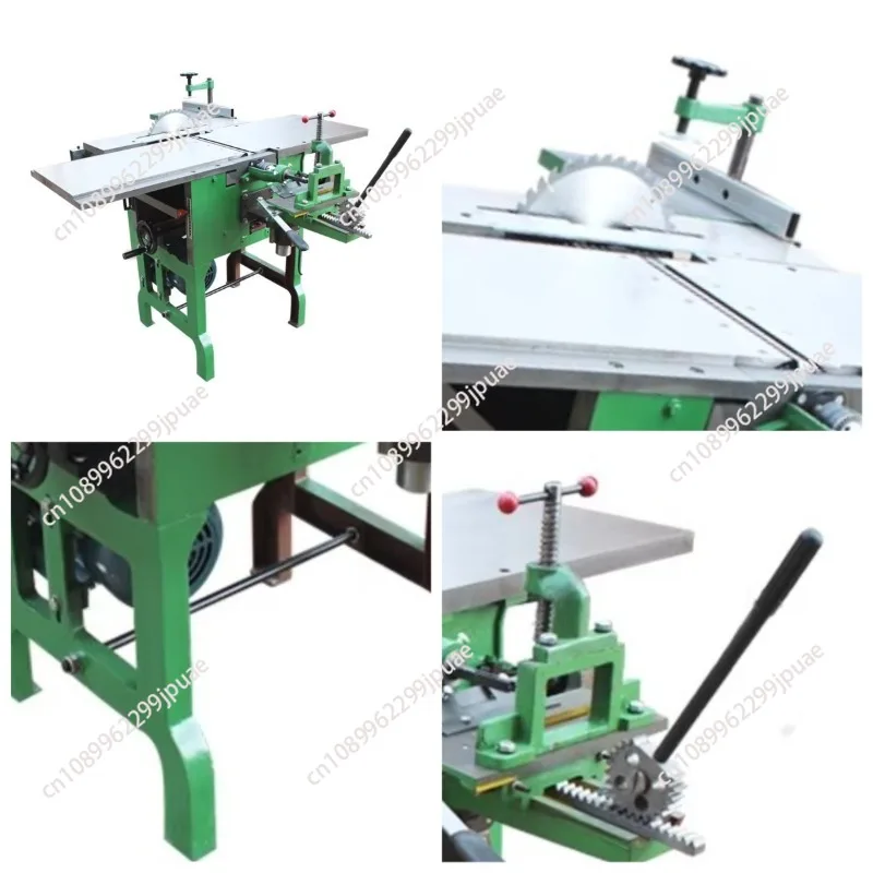 220V 2200W Desktop Woodworking Machine 4200r/min 310mm Planing Width Multifunctional Electric Planer & Chainsaw Combo