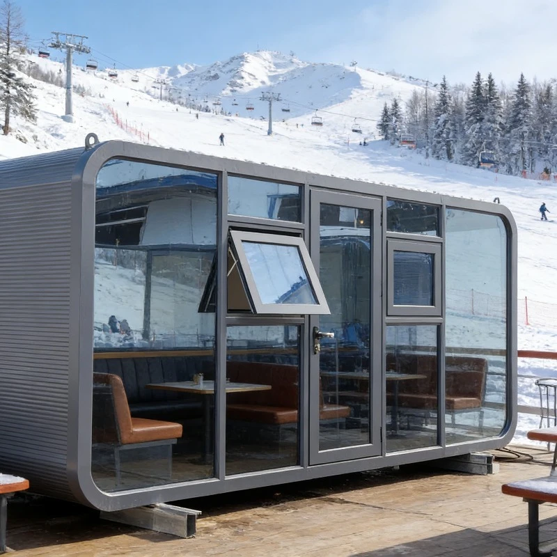 Hot Selling Apple Cabin 20ft 40ft | Modern Prefab Container House | Luxury Outdoor Living Office with Bedroom Bathroom Kitchen