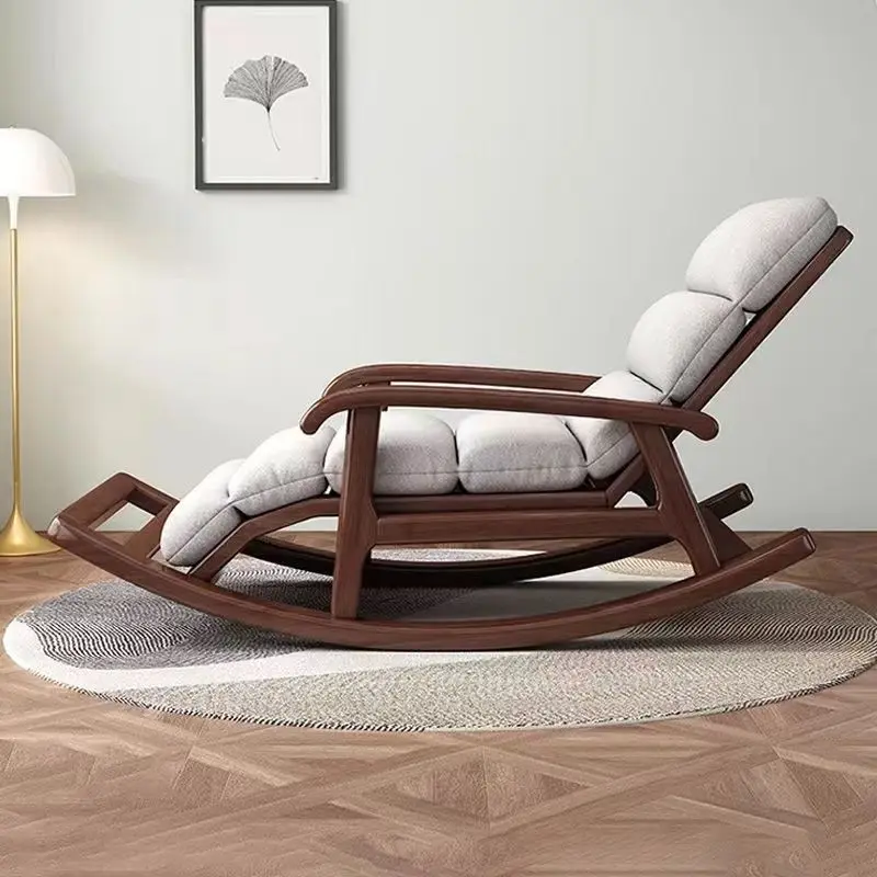 LH all solid wood bedroom rocking chair living room lunch break sleeping balcony leisure rocking chair