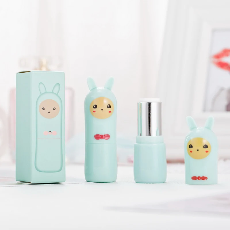 Cute Cartoon Alpaca Batom Tubos Vazios, Lip Balm Containers, Recarregáveis para DIY, Amostra De Batom Cosmético Caseiro, 12.1mm