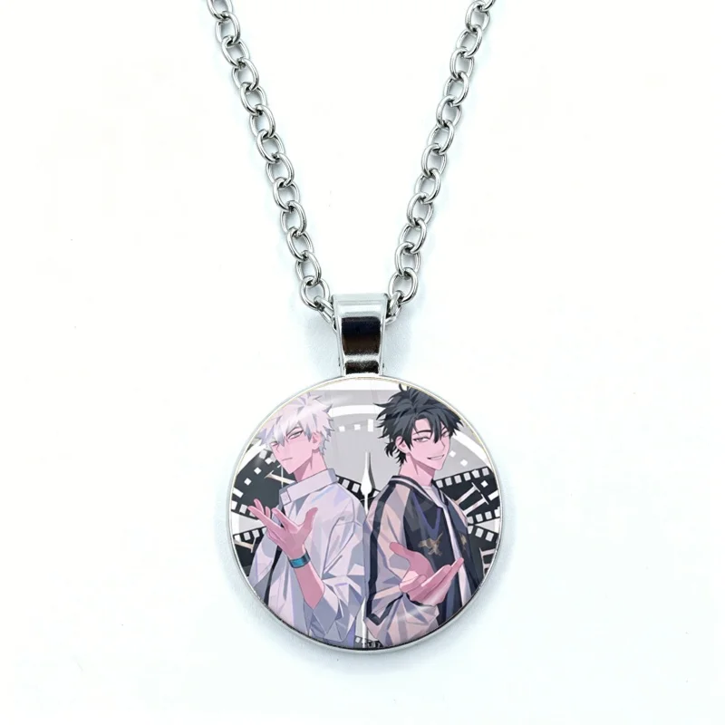 Link Click Anime Role Cheng Xiaoshi Lu Guang Qiao Ling Glass Necklace Jewelry Men Fashion Necklace For Friends Gift