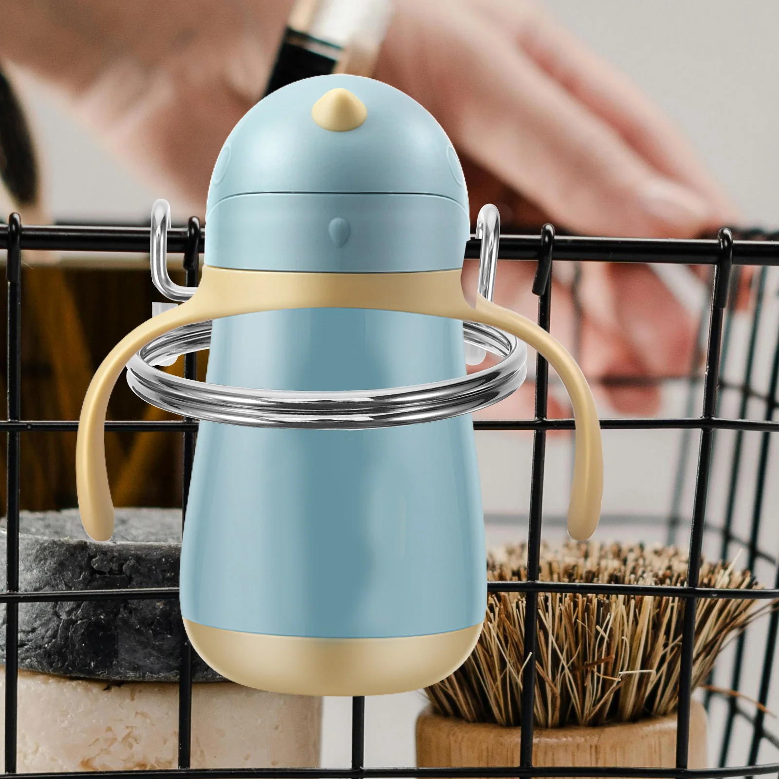 Cup Holder Coffee Cups Shopping Cart for Hanging Grocery Organizer Drink Portable Baby