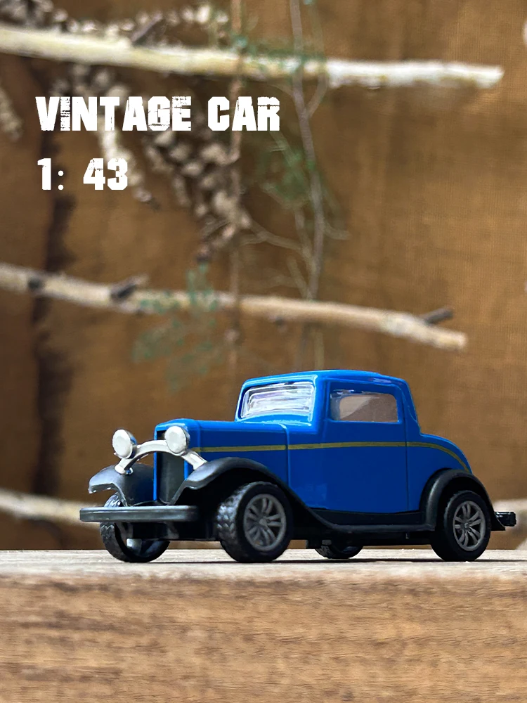 Vintage Legierung Vintage Druckguss Auto Ford ein 1931 Modell Auto Klassiker zurückziehen Auto Modell Miniatur Fahrzeug Replik Geschenk für Kinder Erwachsene – Detail 1