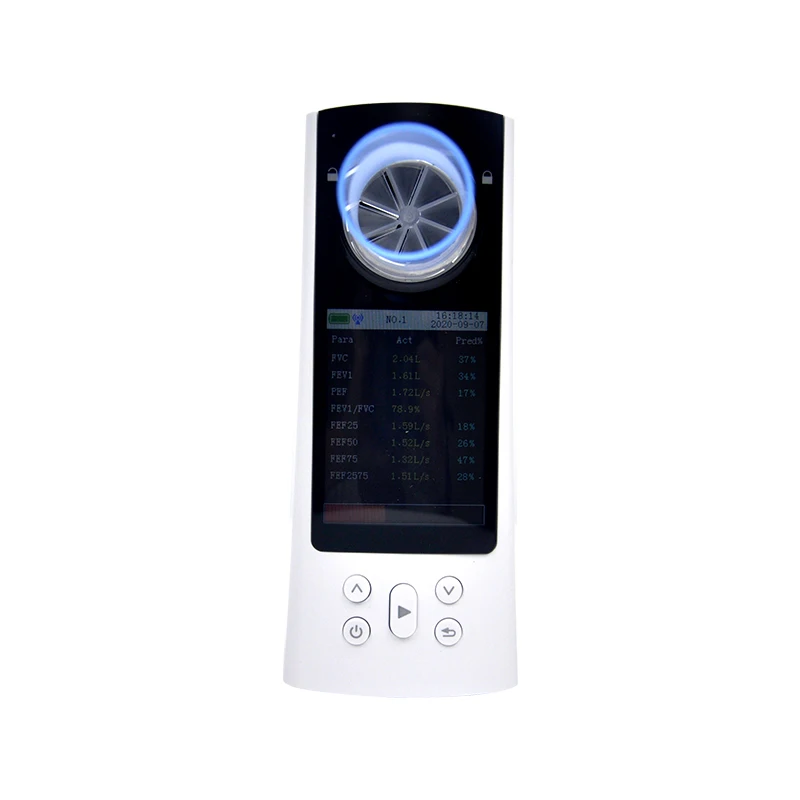 SP80  CE color display handheld spirometer with software and USB peak flow meter