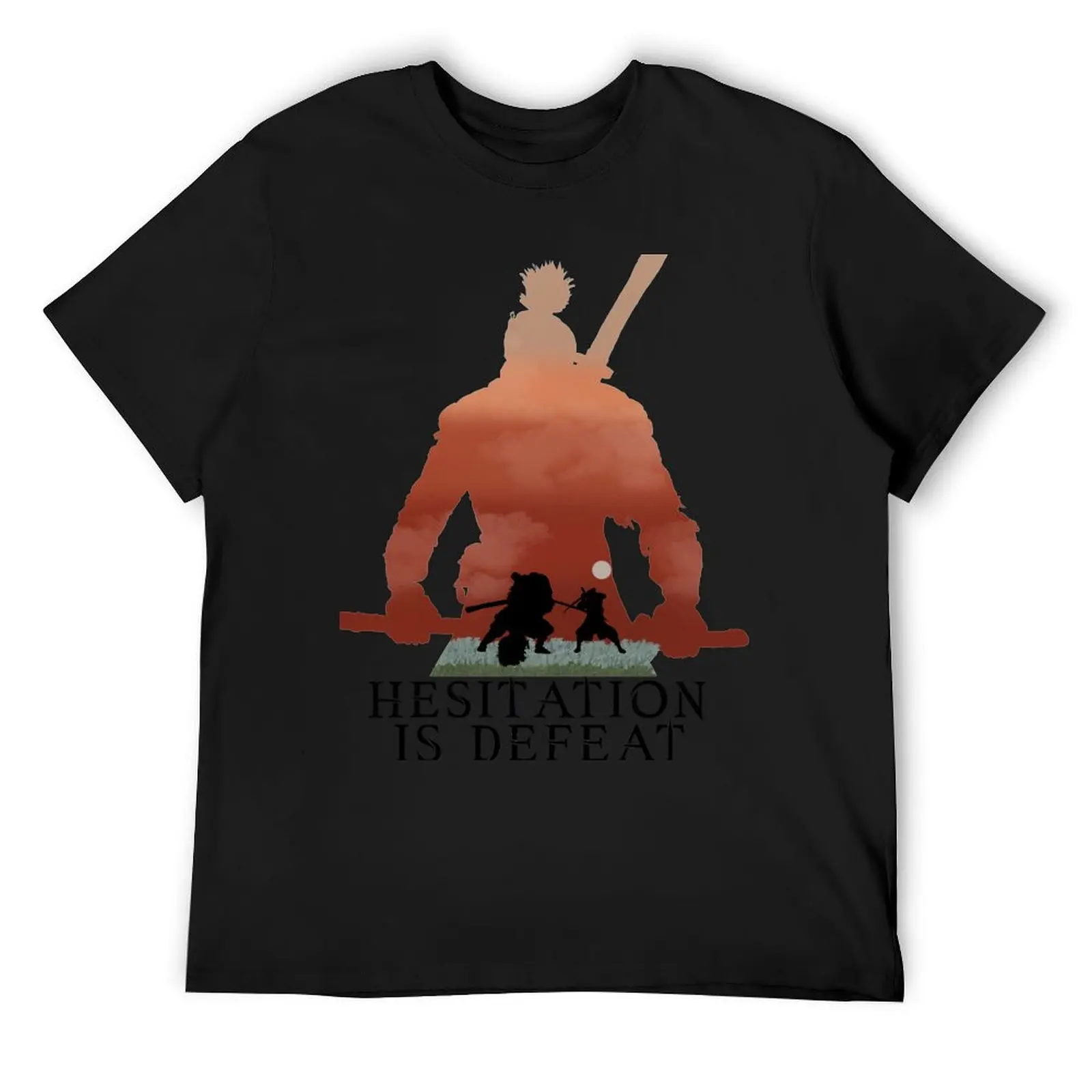 

Sekiro - Hesitation is defeat V3W T-Shirt cotton man t-shirts summer 2025 customs plain t shirts men