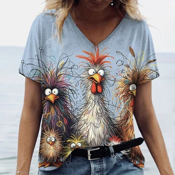 เสื้อยืดฤดูร้อนของผู้หญิงเสื้อยืด3D ลายลำลองแขนสั้นผู้หญิงเสื้อยืดแฟชั่นสตรีทแวร์เสื้อสวมหัวคอกลมเสื้อโอเวอร์ไซส์สำหรับผู้หญิง