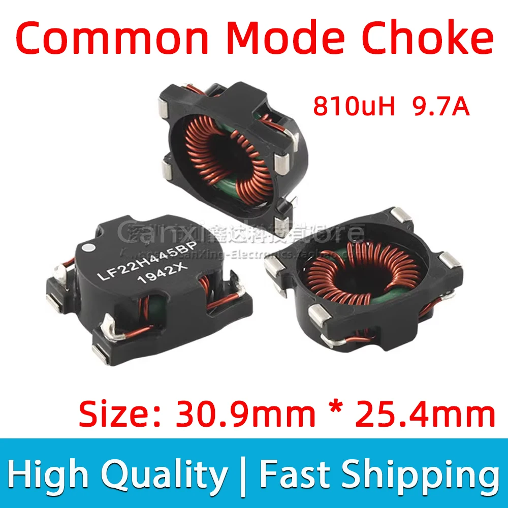 

Replace P0429NL SMD SMT Common Mode Choke Filter Inductor 810uH 9.7A Switching Power Supply Filter Magnetic Coil LF22H445B