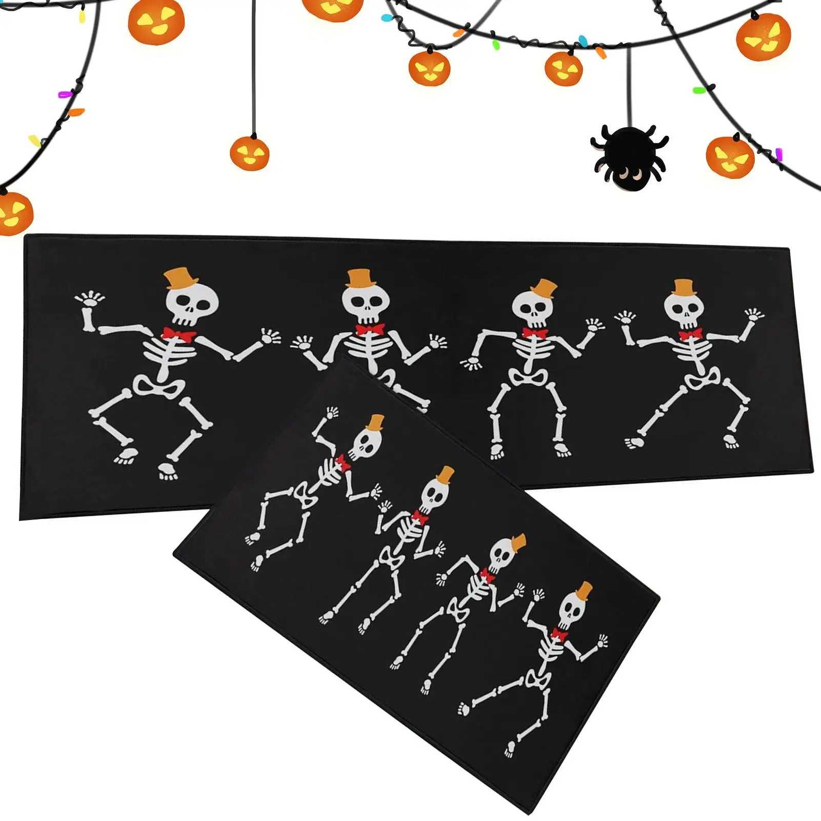 

Halloween Front Door Mat Non-Slip Kitchen Door Rug Funny Halloween Floor Mat for Entryway Porch Bathroom Kitchen Shower