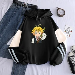 The Seven Deadly Sins Anime Hoodies Harajuku Long Sleeve Streetwear Nanatsu no Taizai Meliodas Cartoon Plus Size Sweatshirts