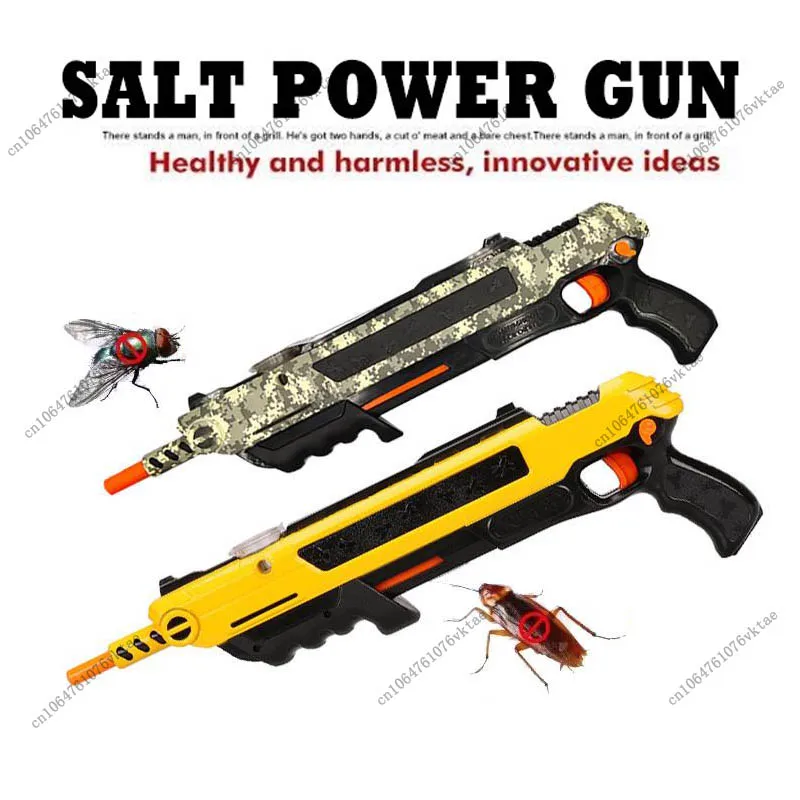 크리 에이 티브 플라이 킬러 건 3.0 소금 총 성인 장난감 모기 총 어린이 총알 슈팅 플라이 슈팅 살충제 시뮬레이션 총