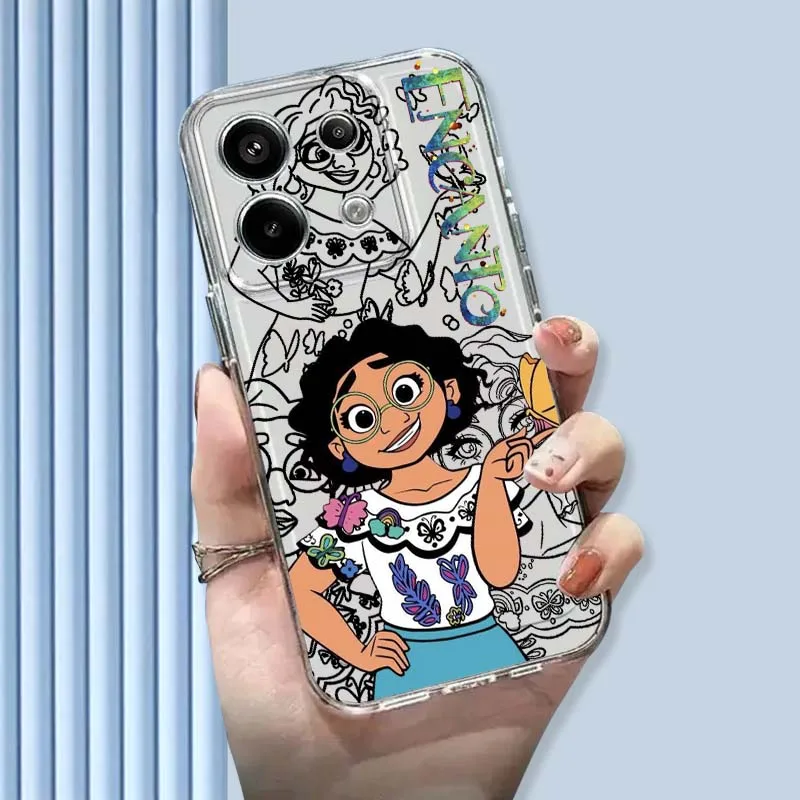 

Fashion Anime Princess Phone Case For Xiaomi Mi Poco F2 F3 F4 F5 F6 X5 X6 X7 Pro TPU Protection Transparent