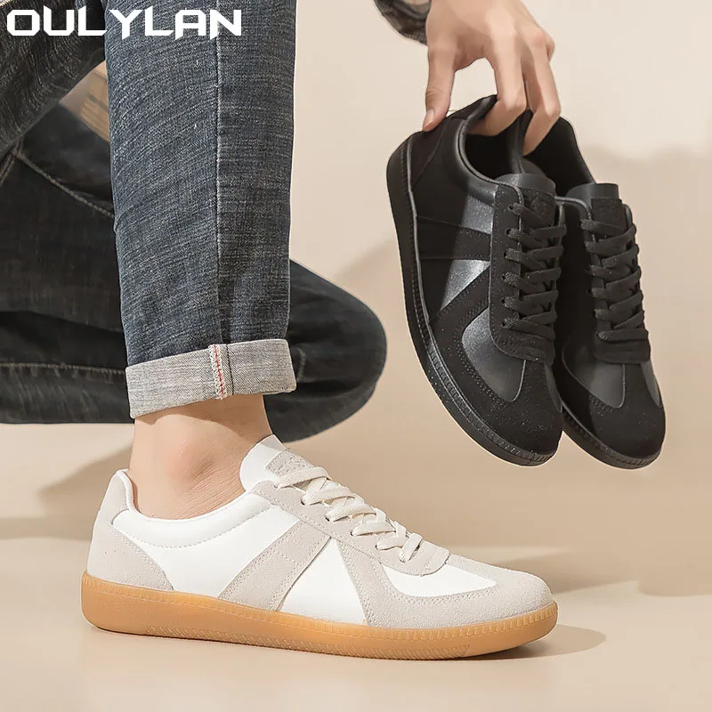 Oulylan Fashion Shoes Women Men Shoes for Men Comfortable Flat Men's Casual Shoes Outdoor Wild Men's Sneakers High End