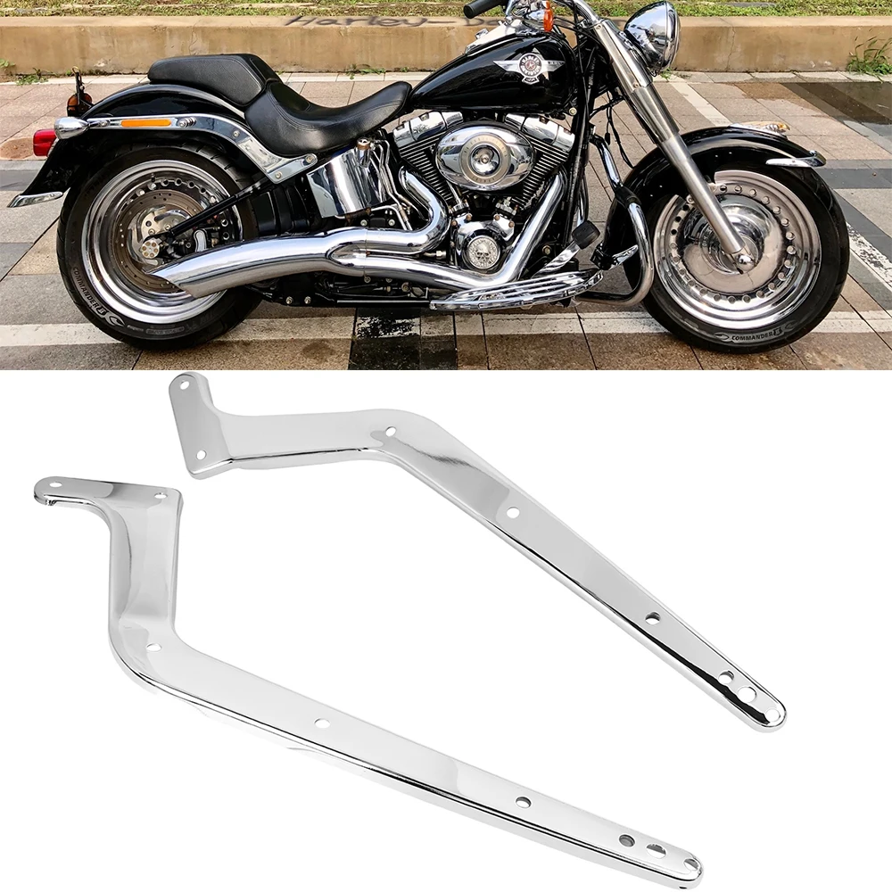 

Мотоциклетный хромированный задний брызговик, брызговик, поддержка сигнала поворота, кронштейн для Harley Softail FLST 2008-2017 2016