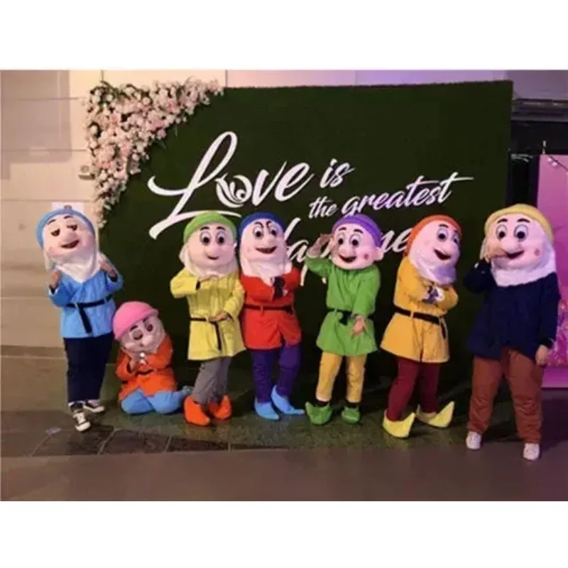 분위기를 향상시키는 소품 코스프레 공주 백설 공주와 7명의 난쟁이 캐릭터 마스코트 의상 광고 공연 멋진 소품