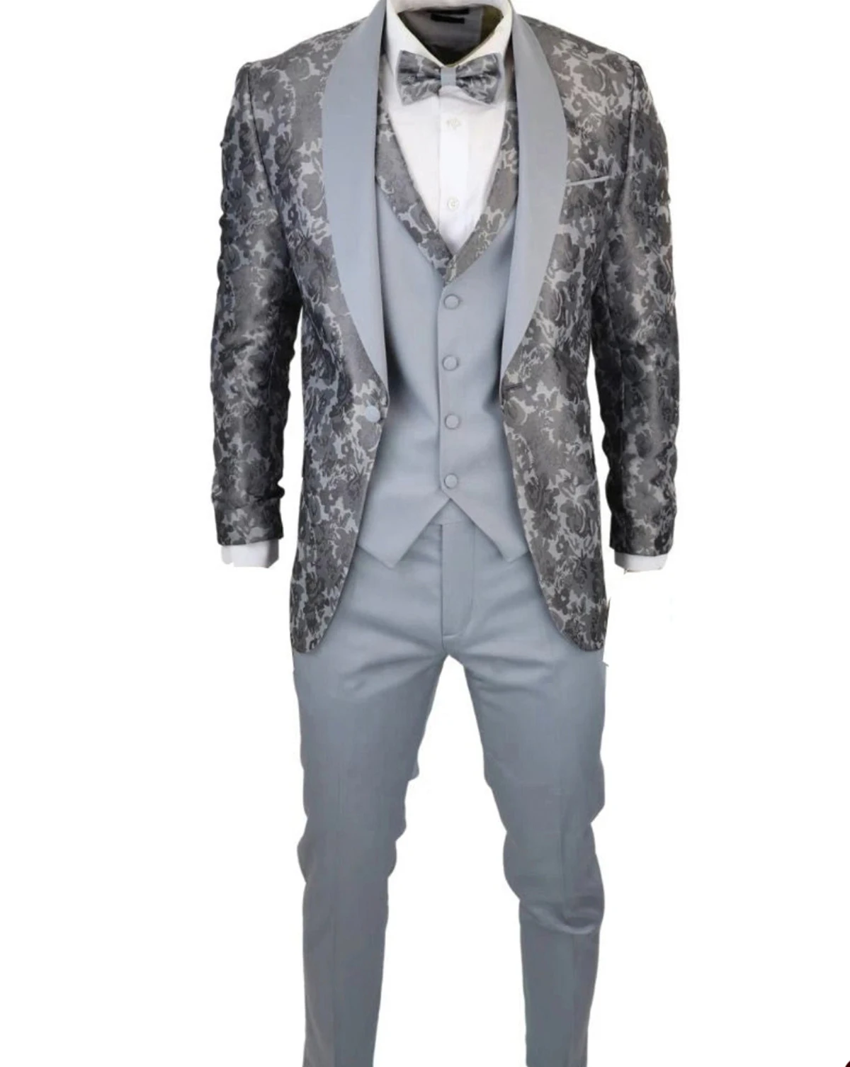 Tinta de lapela pontiaguda 3 peças para homens, roupa de noivo estilo chinês, colete e calça blazer de casamento personalizado, melhor homem