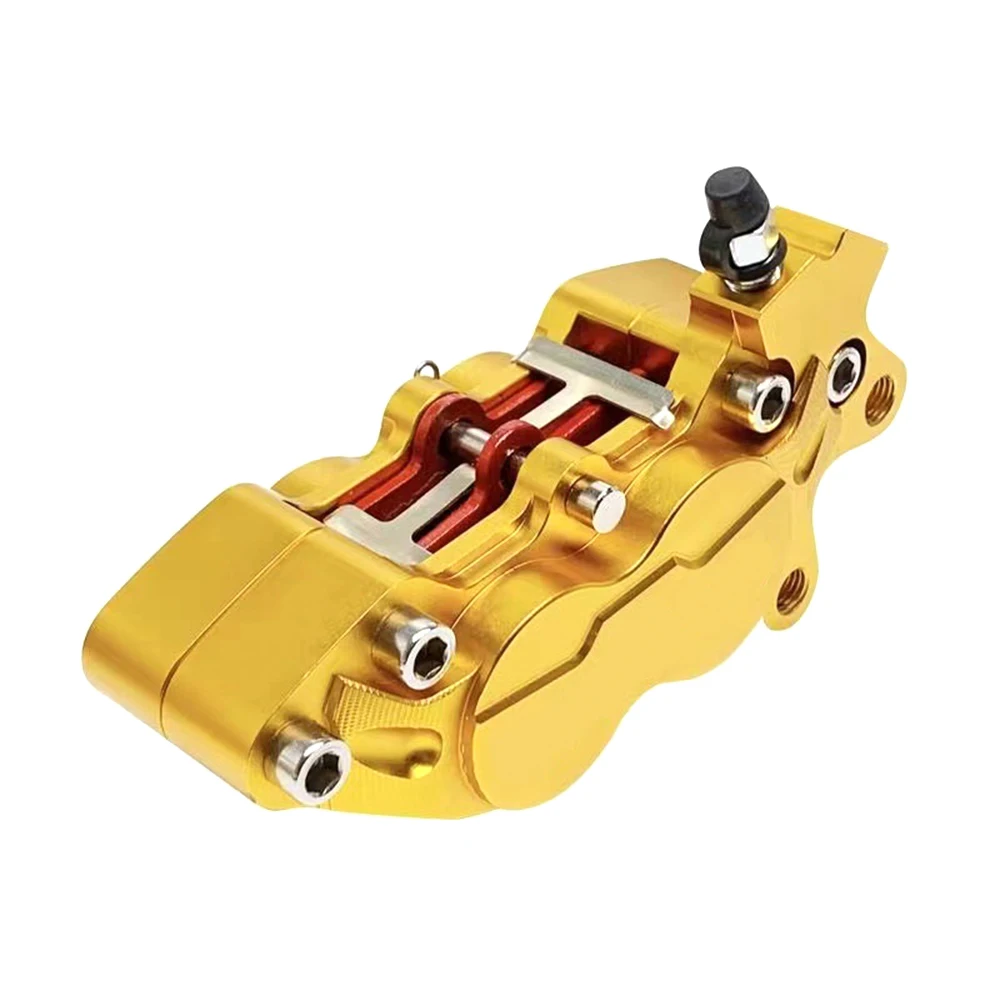 Zacisk hamulca motocyklowego 40 mm z 4 tłokami Uniwersalny do Honda Yamaha Kawasaki Suzuki Niu CNC Hamulec przedni tylny Moto Hamulec tarczowy — zdjęcie 5