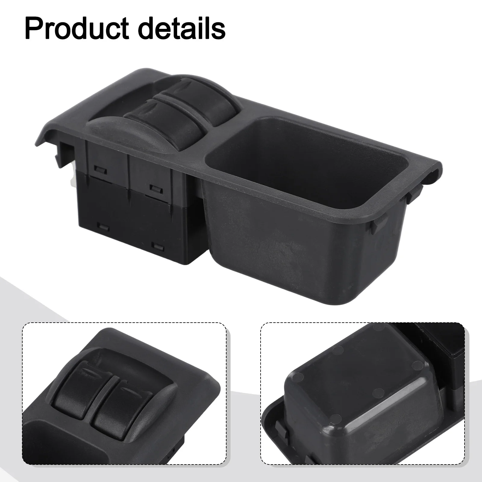 

Автоматическая кнопка окна, автомобильные аксессуары, черный и серебристый модуль переключателя управления окном автомобиля, простой в использовании компонент