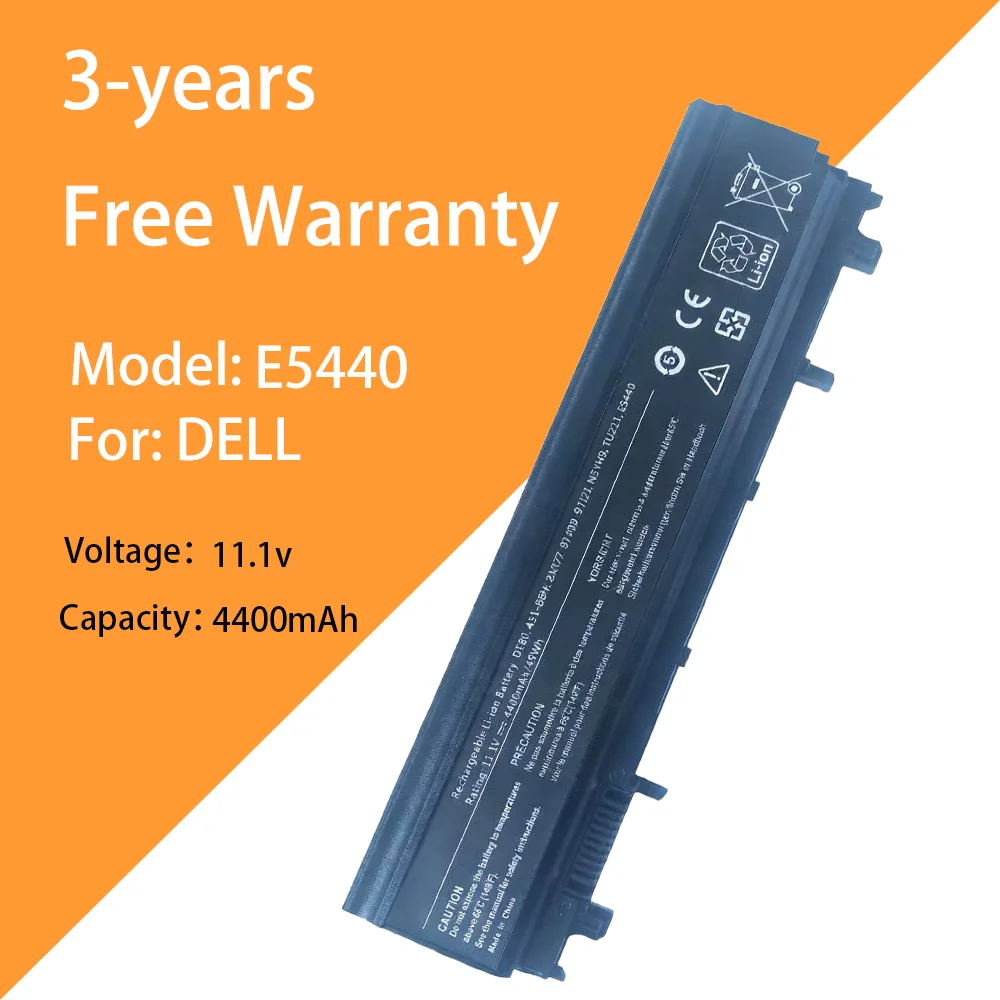 

4400mAh 11.1V Laptop Battery E5440 for DELL Latitude E5440 E5540