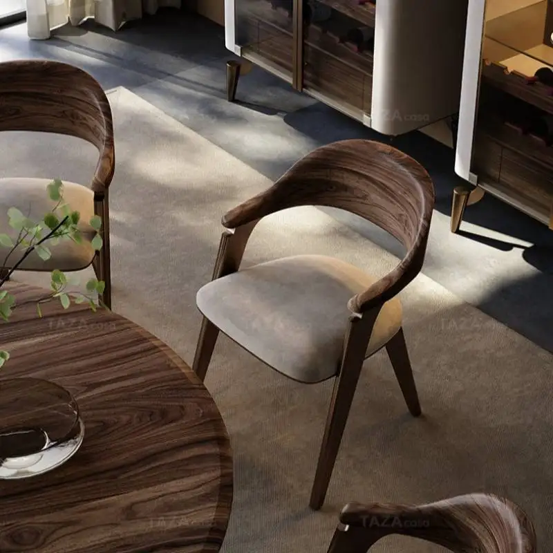 

Nordic Style Dining Chair Brown Rustic Retro Plastic Comfortable Dining Chair Modern Nordic Sillas Para Comedor Home Furniture