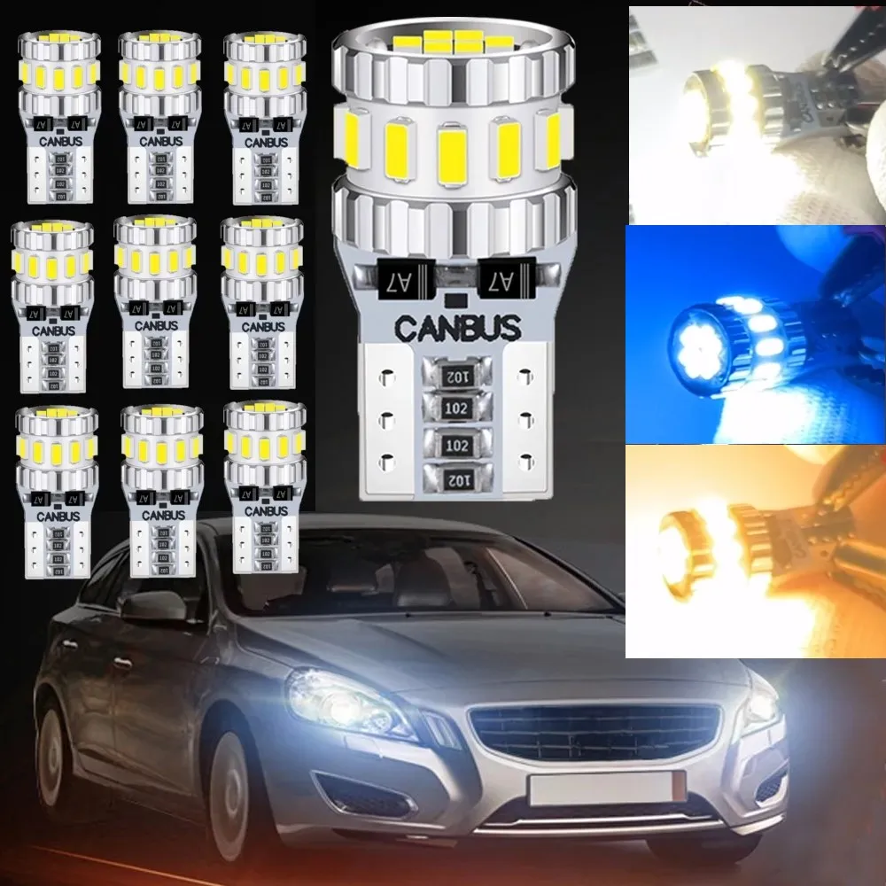 

10Pcs LED T10 3014Chip-18SMD Light Bulb 6000K 12V Car Reading Lamp License Plate Lights Instrument lights White