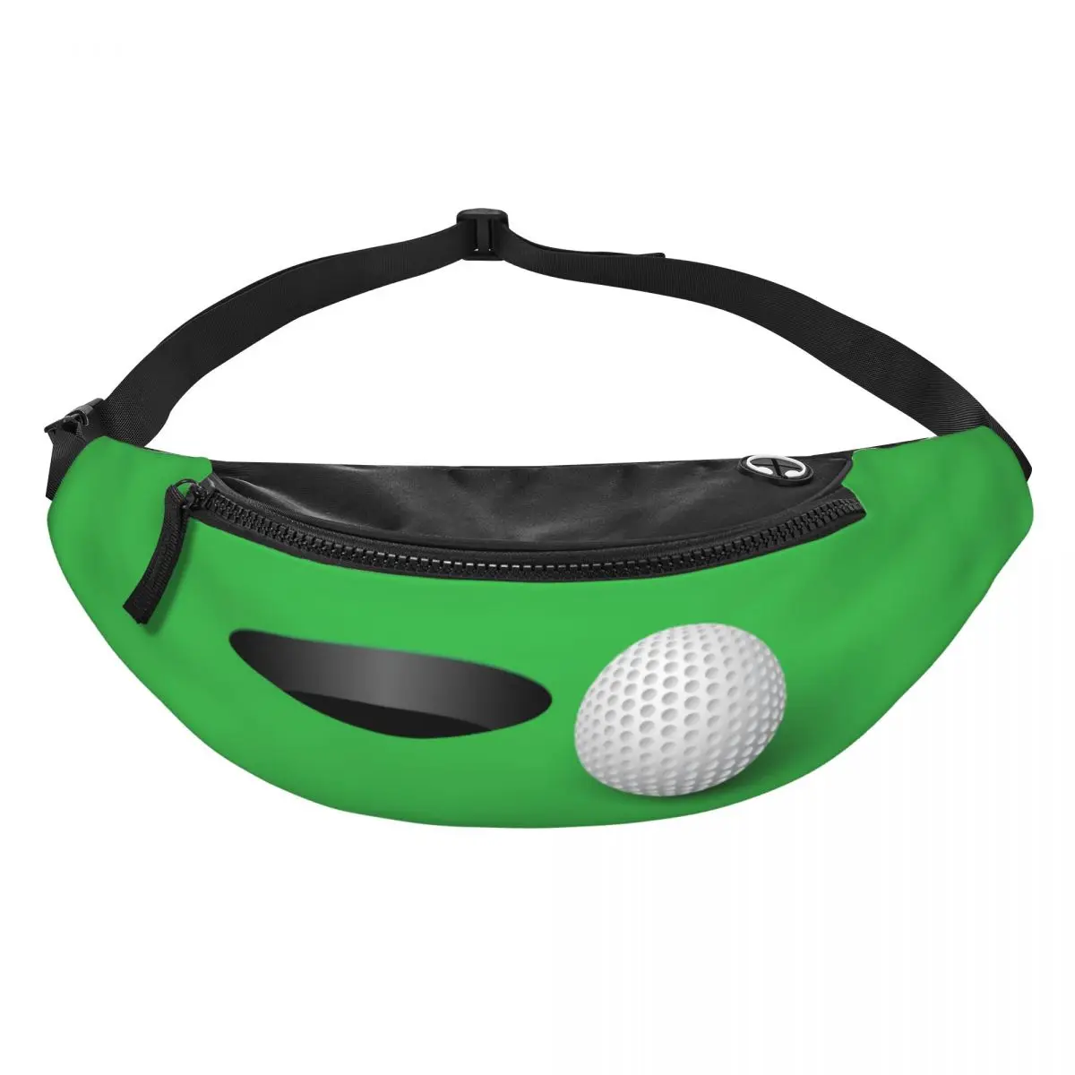 Grappige Sport Golfbal Fanny Pack Mannen Vrouwen Custom Crossbody Heuptas Voor Reizende Telefoon Geld Pouch