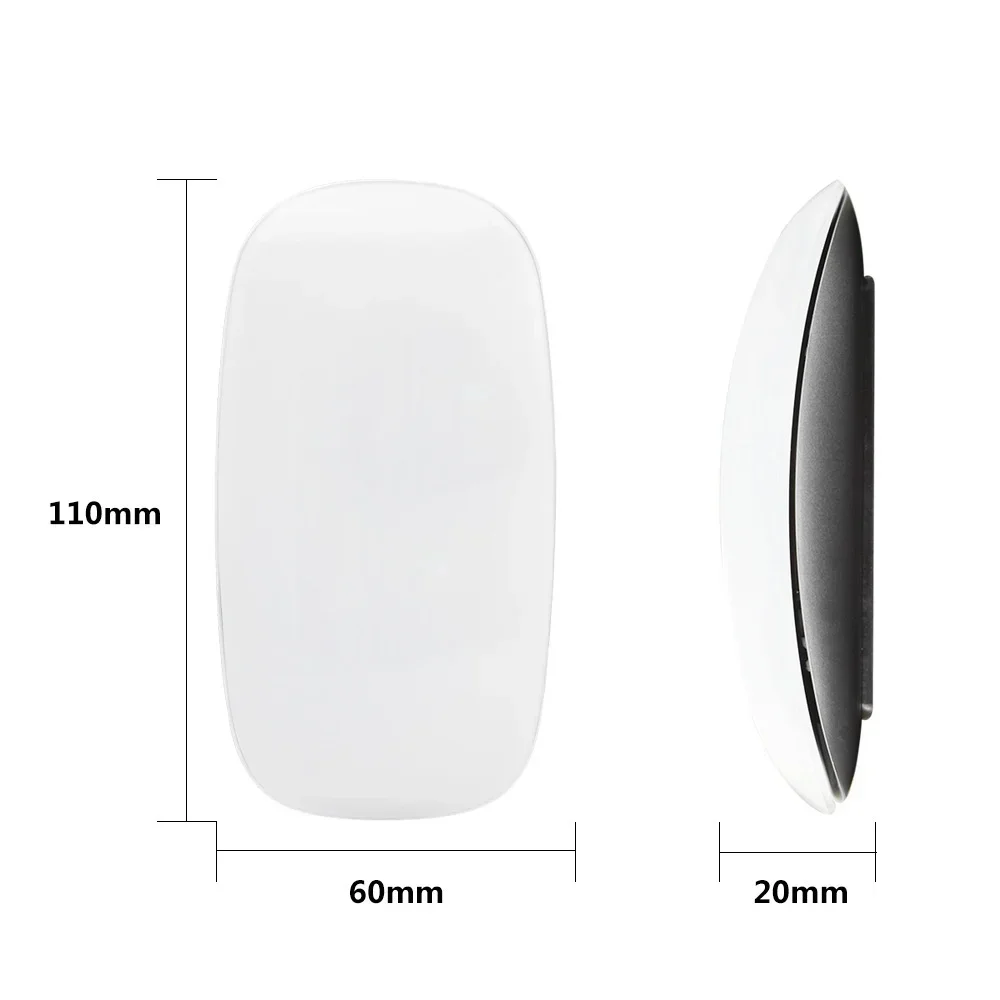 Mini mouse touch portatile 2.4 G dal design ergonomico muto, adatto per Windows e Mac