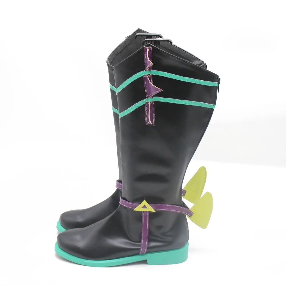 Anime Hatsune Miku Cosplay Blue High Top Combat Boots Cute Limited Edition Shoes Props For Halloween Masquerade Stage Performanc