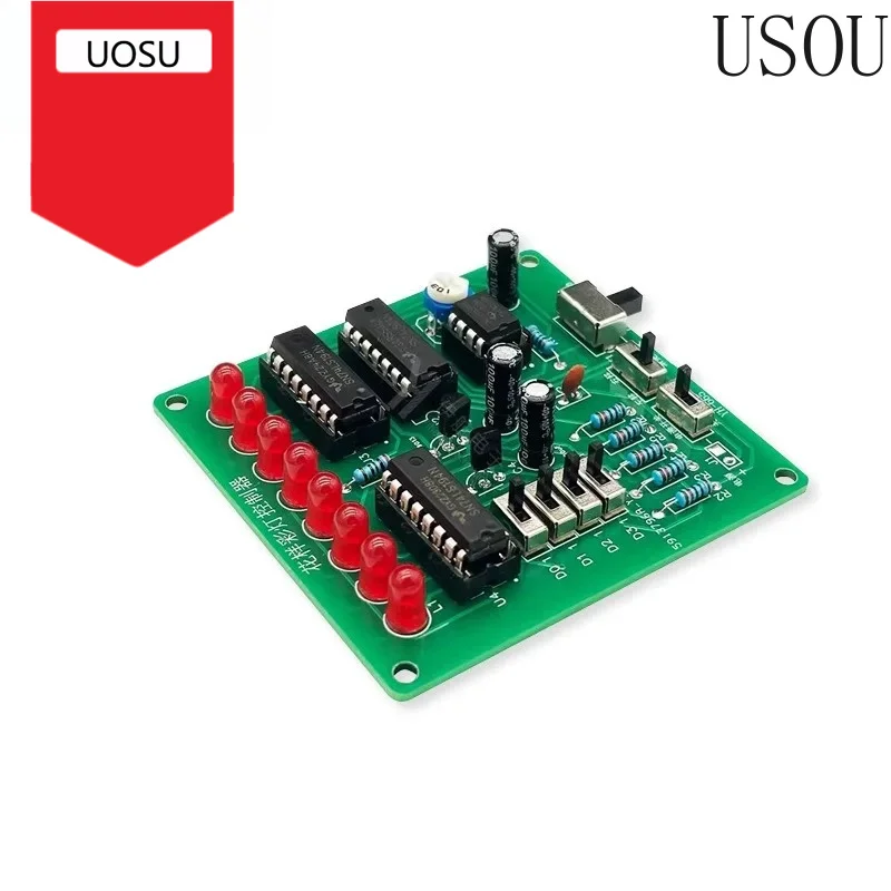 DIY Digital Circuit Design LED Circular Running Water Light Welding Production Kit for Patterned Color Light Controller