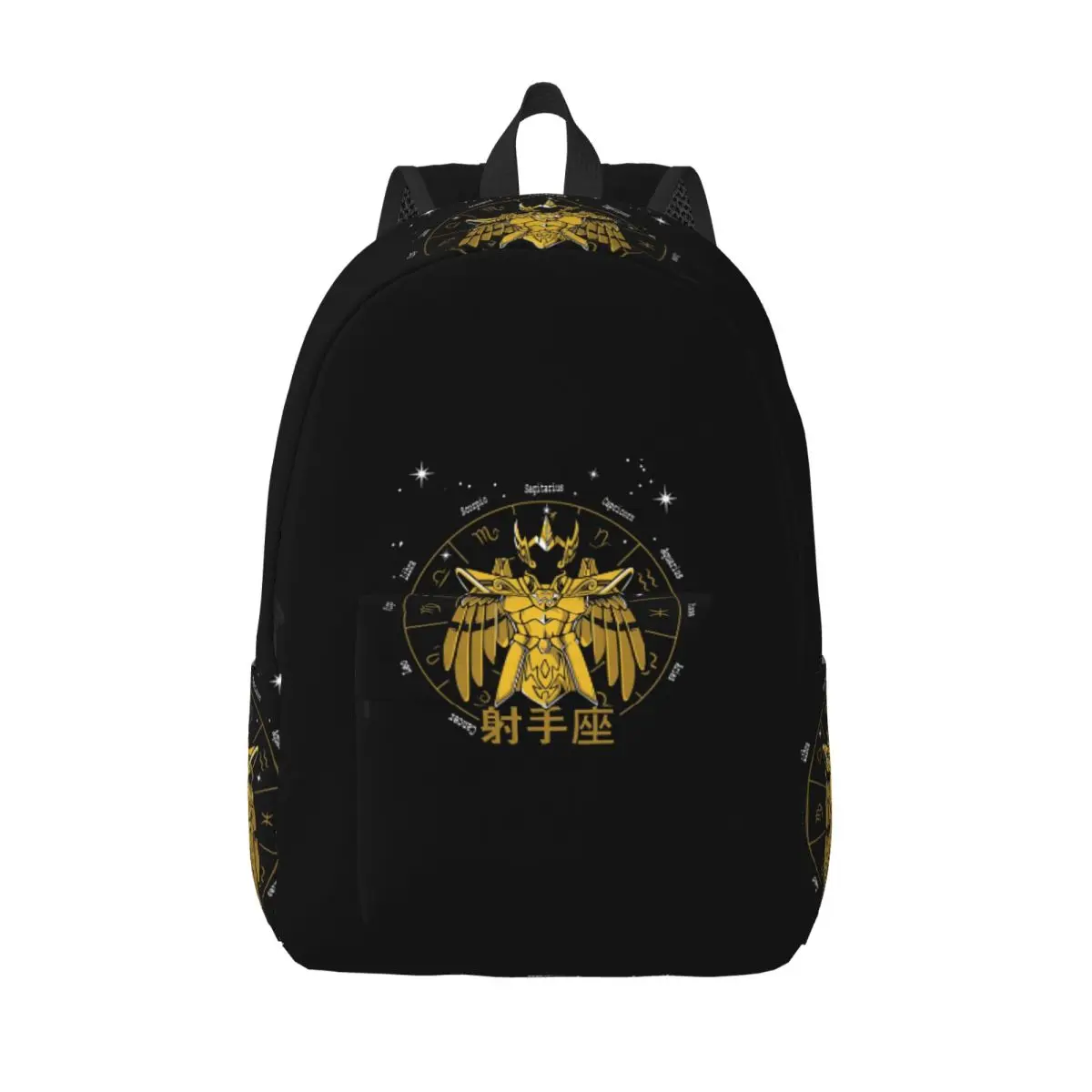 Knights Of The Zodiac Sagittarius Cloth Milo Gold Saint Seiya Student Backpack School Bag Hiking Travel DaypackShoulder Bags