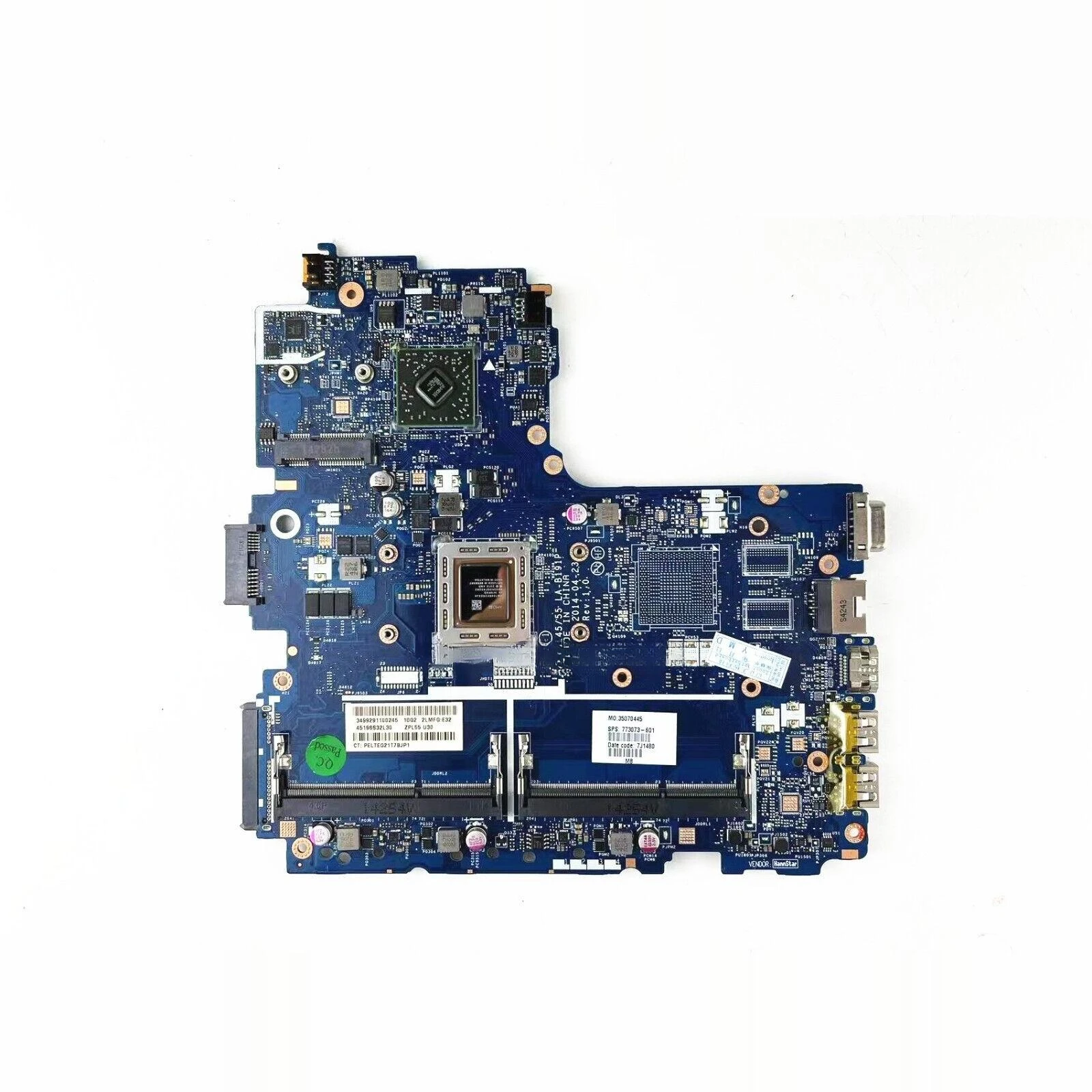 773073-001 for HP ProBook 455 G2 Main Board LA-B191P