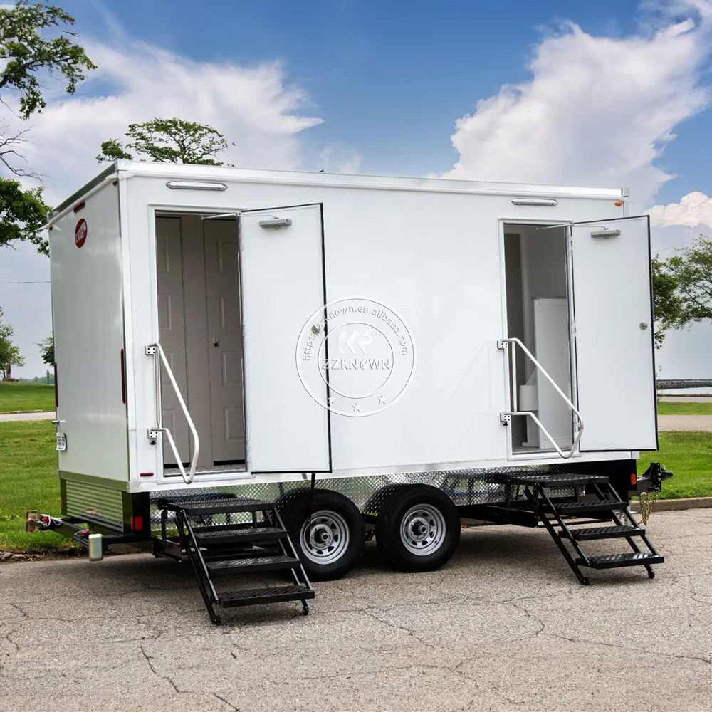 Mobile Luxury Toilet Outdoor Portable Toilet Trailer Restroom Trailers Mobile Restroom Trailers Shower