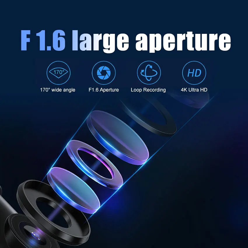 Video Recorder Night Vision 4K Dash Cam For Honda Accord 10th Gen 2018-2022 Car Camera Plug and Play