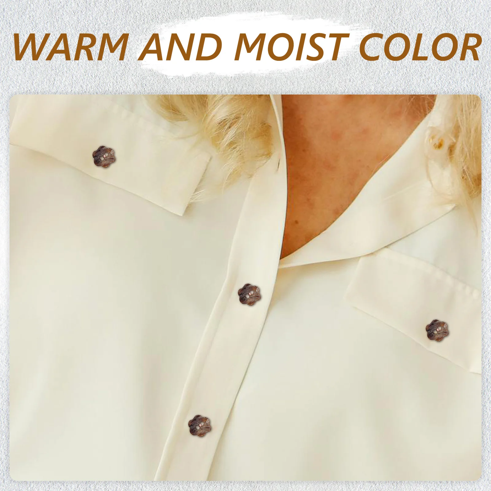 

20Pcs Flower Shape Sewing Buttons Irregular Natural Plastic Replacement for Shirts Clothes DIY Craft Accessories